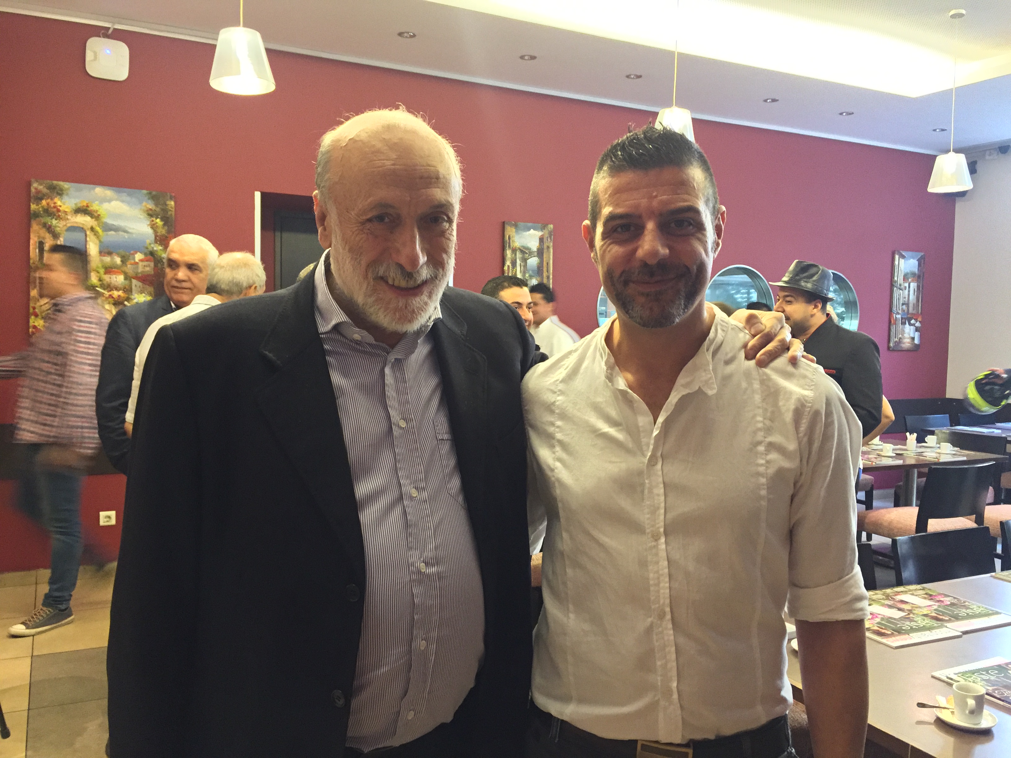 chef Armando Codispoti con Carlo Petrini