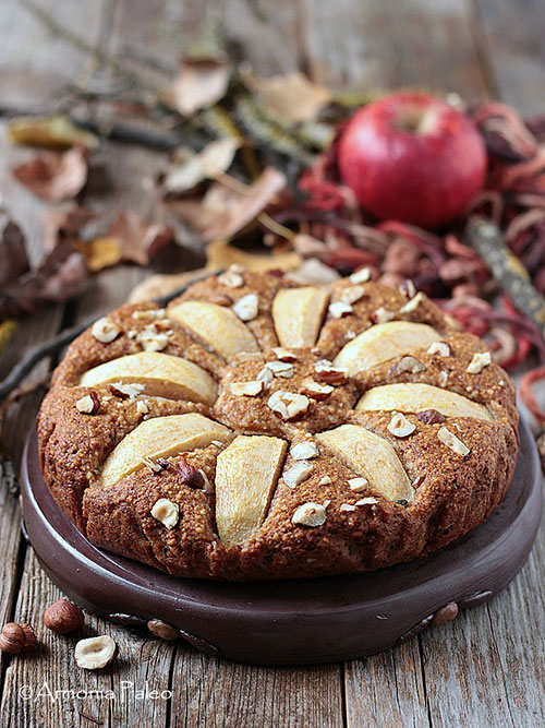 Torta di mele e nocciole