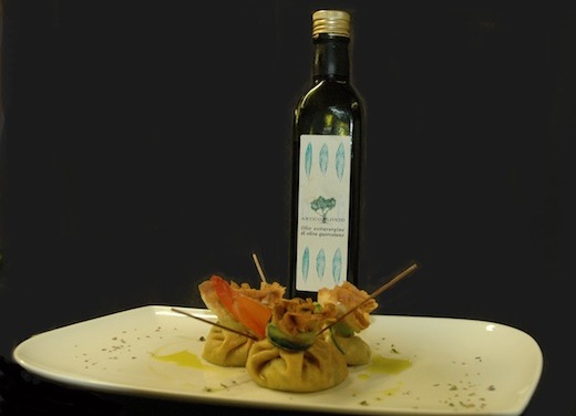 Fagottino di crespella con ricotta