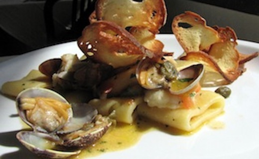 Paccheri alla rana pescatrice