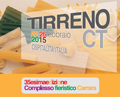 Dal 22 al 26 febbraio torna a Carrara ”Tirreno C.T.” l’appuntamento con il meglio per l’ospitalità e la ristorazione