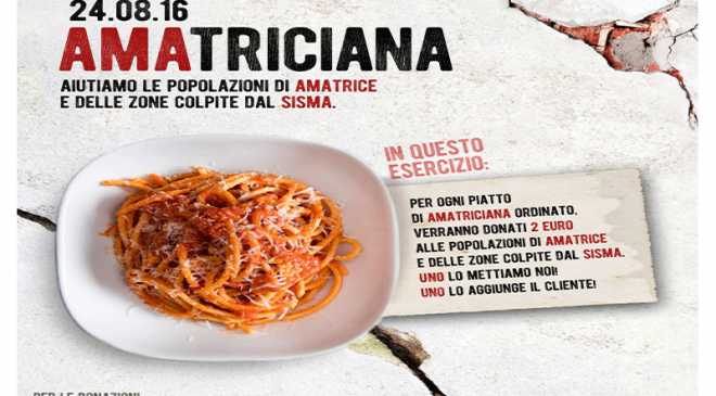 A Firenze martedì 6 settembre tutti uniti all’Amatriciana Day A Firenze martedì 6 settembre tutti uniti all’Amatriciana Day