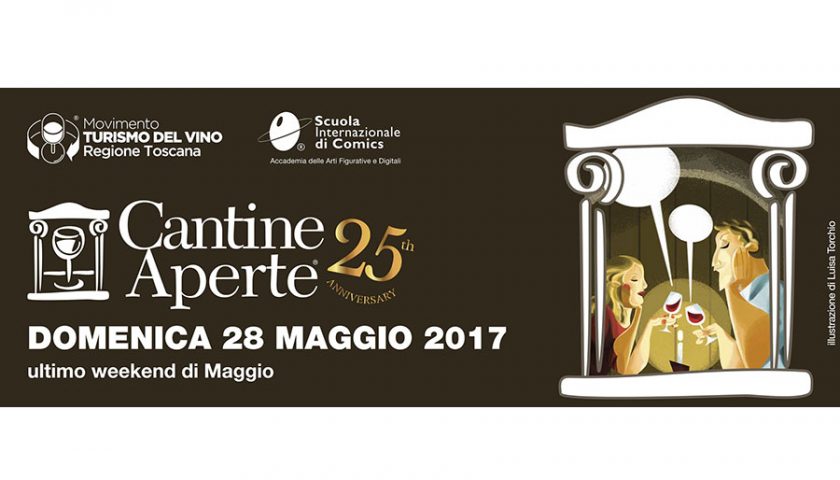 Vino a fumetti per festeggiare la 25 edizione di Cantine Aperte in Toscana