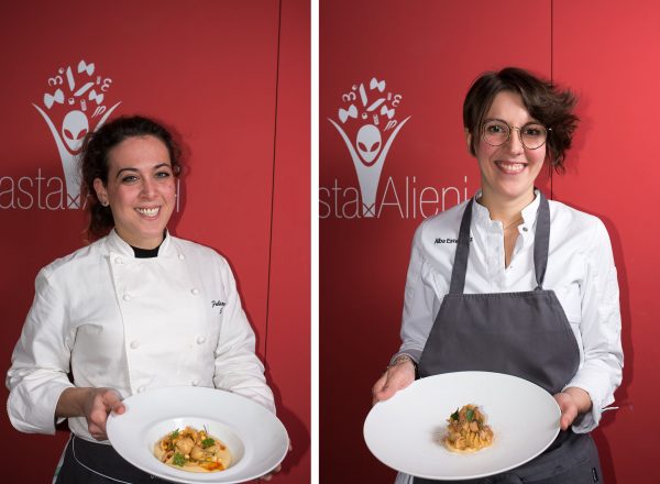 Primo Piatto dei Campi le due Chef Vincitrici Alba Esteve Ruiz e Fabiana Scarica