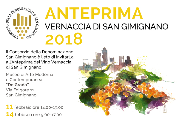 Vernaccia a San Gimignano domenica 11 e mercoledì 14 presentazione delle nuove annate