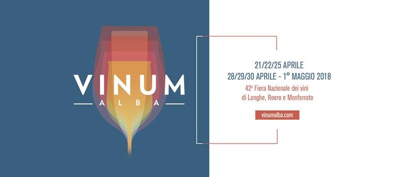 Vinum il 21/22/25/28/29/30 aprile e 1 maggio ad Alba
