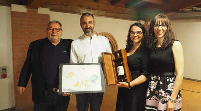 Premio Maculan per il migliore abbinamento salato-dolce va a Mauro Buffo Premio Maculan per il migliore abbinamento salato-dolce va a Mauro Buffo