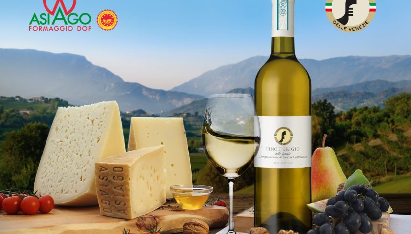 Pinot grigio Doc delle Venezie e Asiago Dop presenti a malta in occasione di Racconti nel Bicchiere