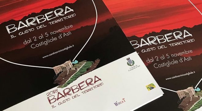 Barbera Il Gusto del Territorio 2018 a Costiglione d’Asti dal 2 al 5 novembre Barbera Il Gusto del Territorio 2018 a Costiglione d’Asti dal 2 al 5 novembre