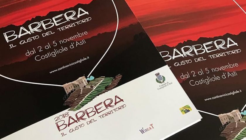 Barbera Il Gusto del Territorio 2018 a Costiglione d’Asti dal 2 al 5 novembre