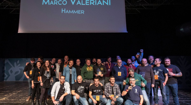 Marco Valeriani del birrificio Hammer vince il titolo di Birraio dell’Anno 2018