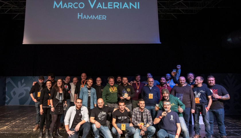 Marco Valeriani del birrificio Hammer vince il titolo di Birraio dell’Anno 2018