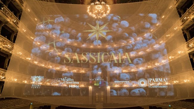 Parma incontra Sassicaia. Il palco del Regio si trasforma in un teatro Di…vino per celebrare i primi cinquant’anni del grande rosso toscano