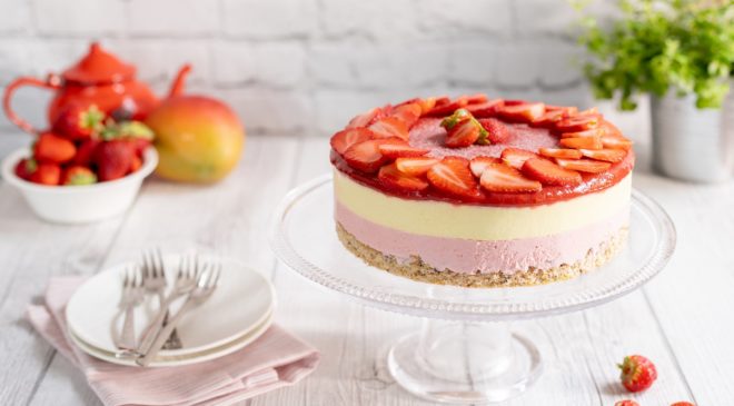 Mousse Cake alle fragole e mango: la ricetta senza glutine by Sonia Peronaci Mousse Cake alle fragole e mango: la ricetta senza glutine by Sonia Peronaci
