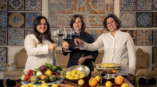 Elogio alla cucina e ai vini del sud con tre cene preparate da tre eccellenti Chef donne e accompagnare dai vini Cusumano Elogio alla cucina e ai vini del sud con tre cene preparate da tre eccellenti Chef donne e accompagnare dai vini Cusumano