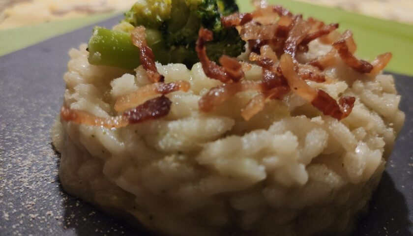 Risotto "Passiu" broccoletti e guanciale