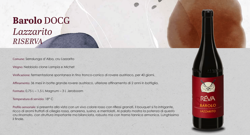 Réva presenta il Barolo Lazzarito Riserva 2016