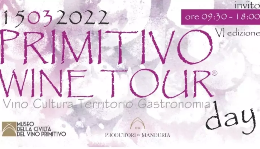 Il 15 marzo tutti al Primitivo Wine Tour Day