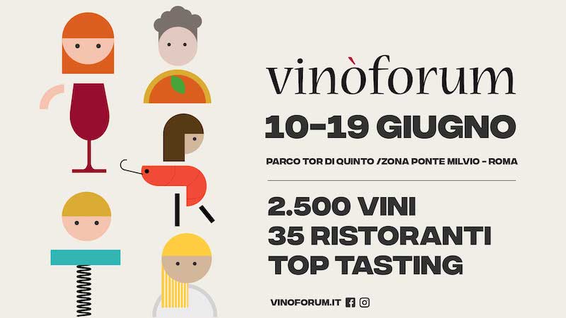 Dal 10 al 19 Giugno a Roma torna VINÒFORUM