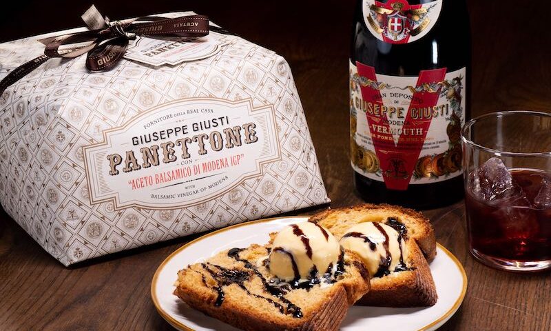 Panettone con Aceto Balsamico di Modena IGP Giusti