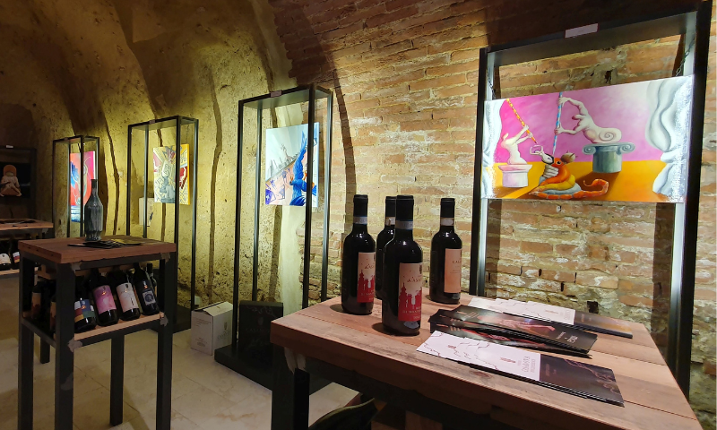 Arte e degustazione di vini al Podere Casanova Wine Art Shop