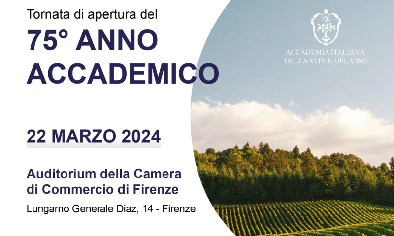 Apertura 75°dell’Accademia Italiana della vite e del vino